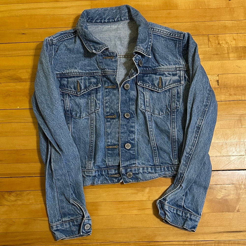 J.Galt Cropped Blue Denim Jacket | S